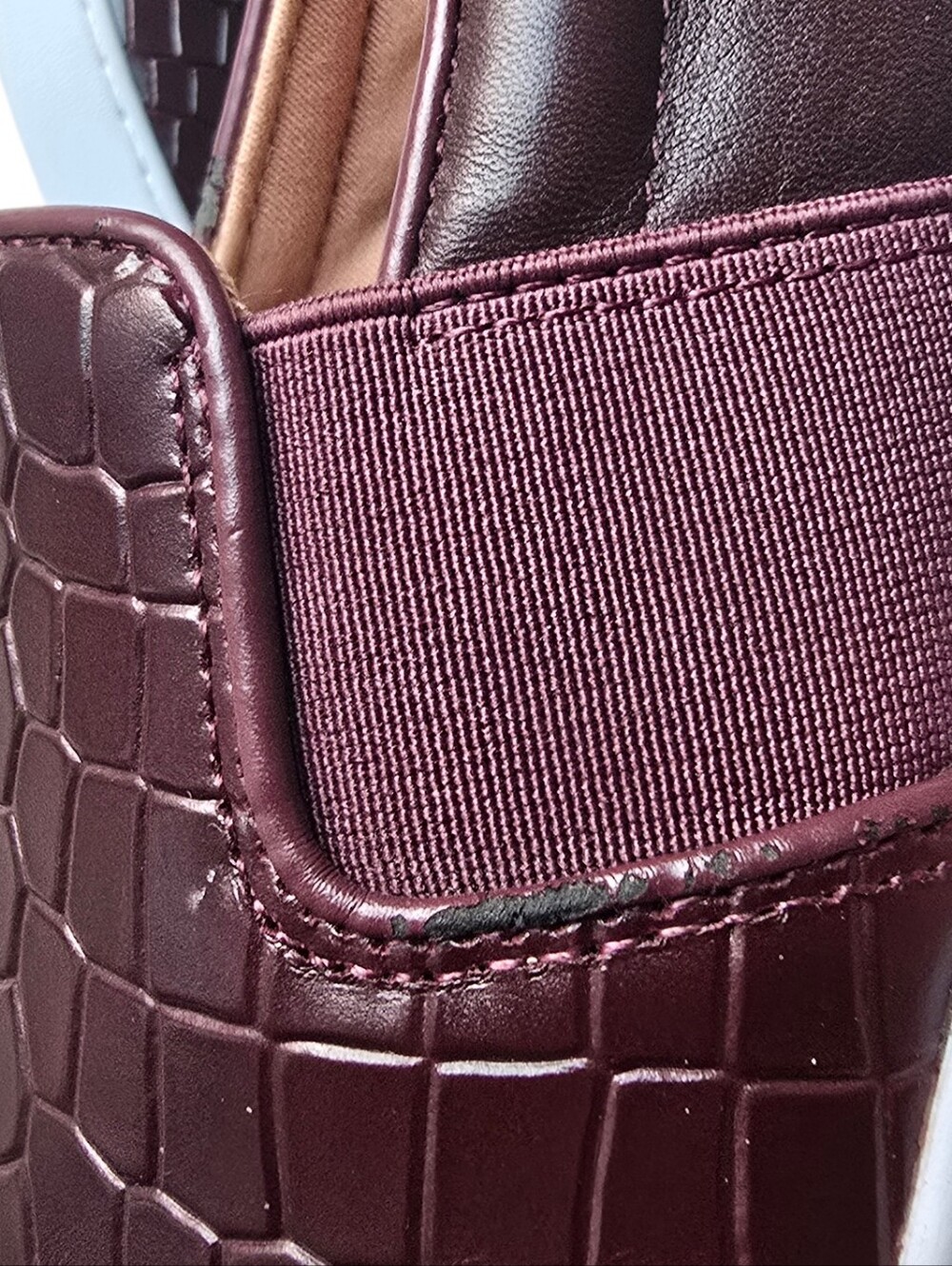 VIONIC SPLENDID DEMETRA CROC LEATHER SHOES WINE BROWN - Picture 7 of 14